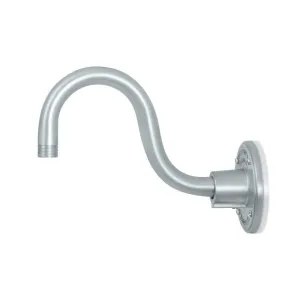 10" Galvanized Gooseneck Arm With Height of 6" & Mounting Plate Included