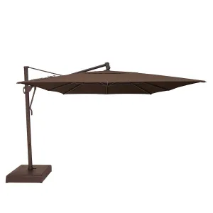 10'X13' Classic Rectangular Cantilever Umbrella - Walnut