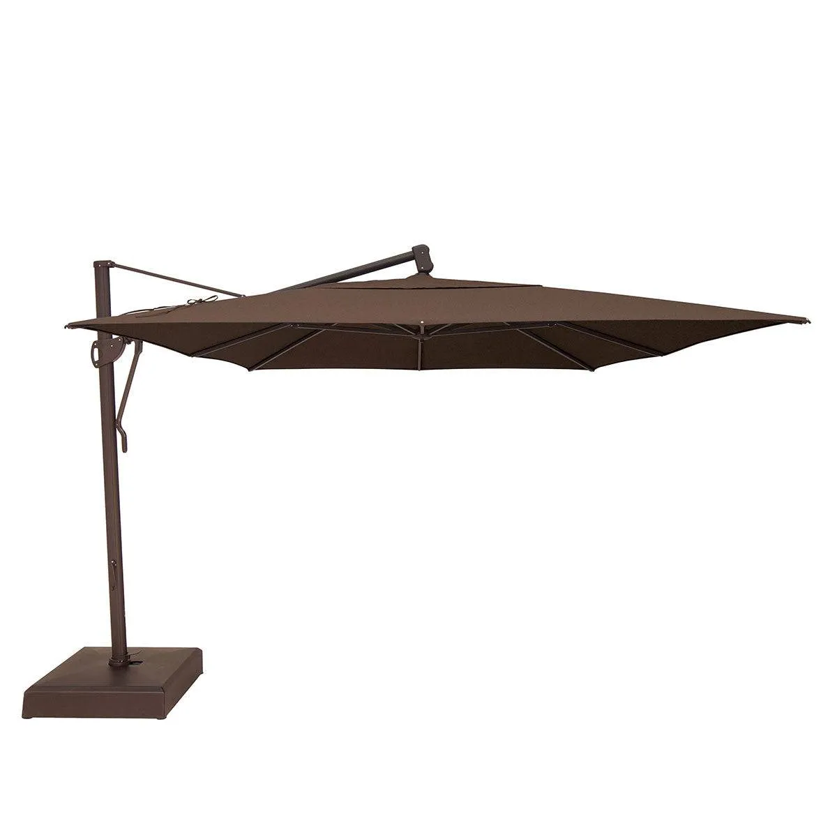 10'X13' Classic Rectangular Cantilever Umbrella - Walnut