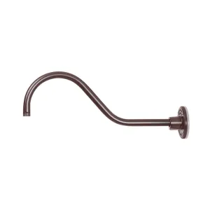 22" Bronze Gooseneck Arm With Height of 7-1/2" & Mounting Plate Included