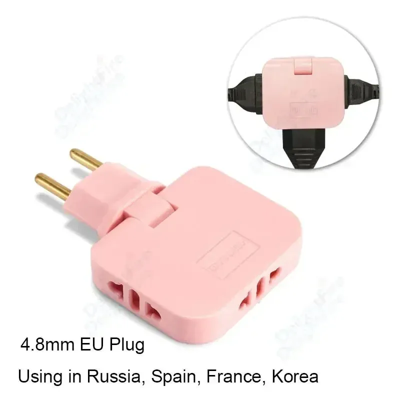 3 in 1 EU Power Socket Plug
