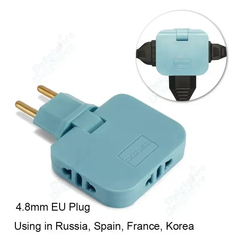 3 in 1 EU Power Socket Plug