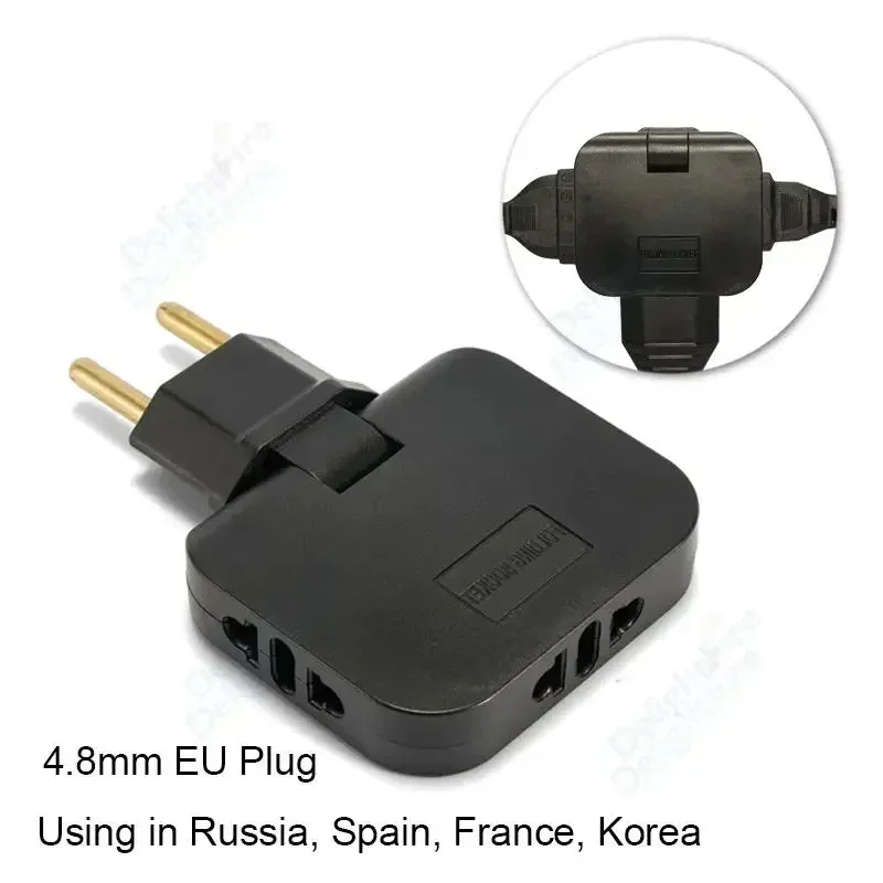 3 in 1 EU Power Socket Plug