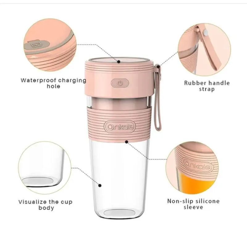300ml Portable Multi-Function Blender AO-78222 Pink