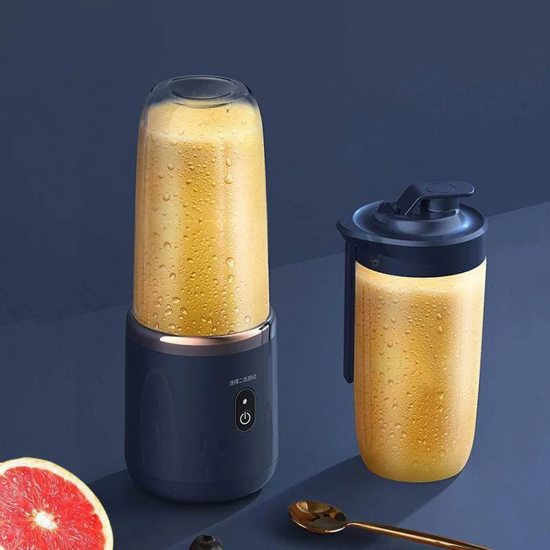 6-Blade Portable Juicer Blender: Fresh Drinks Anywhere, Anytime!