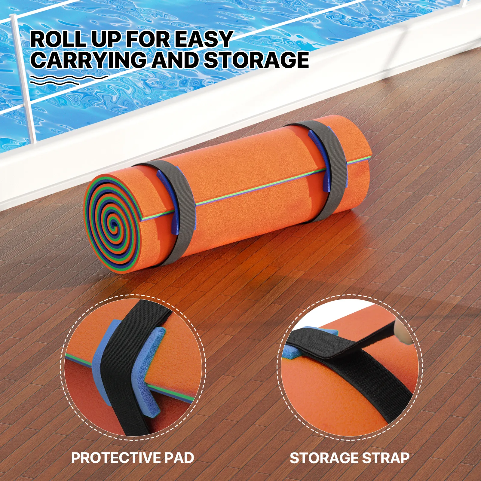 7 * 6 ft Water Floating Mat