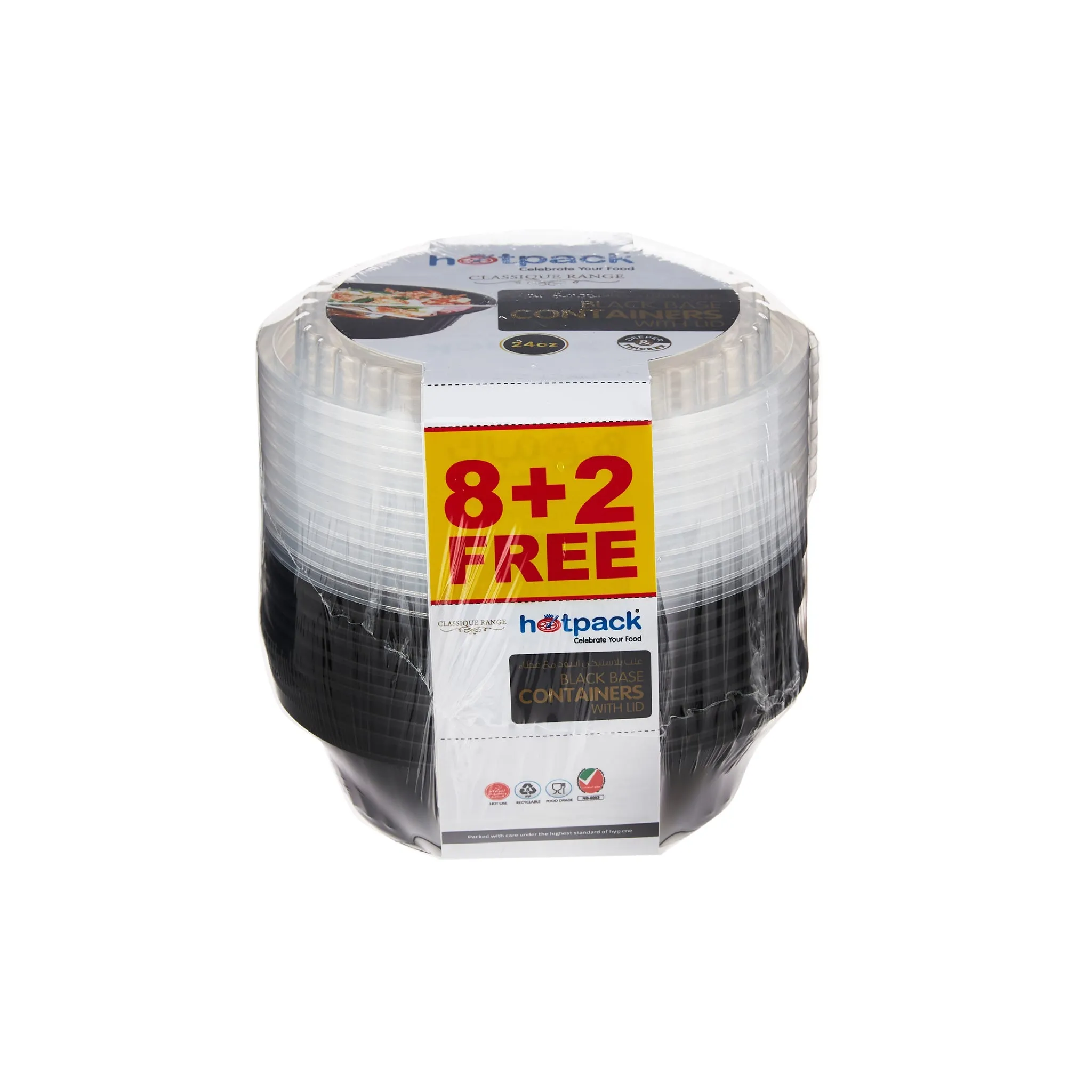 8 2 Offer Black Base Round Container 24 oz