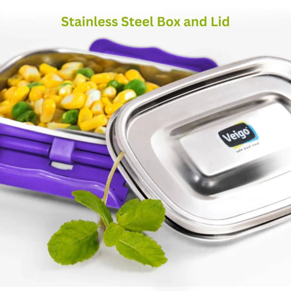 Adventure Ready MaxoSteel Camping Tiffin Box - Small (200ml) - Green