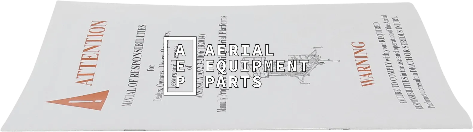 Ansi 92.3 Responsibility Aerial Platform