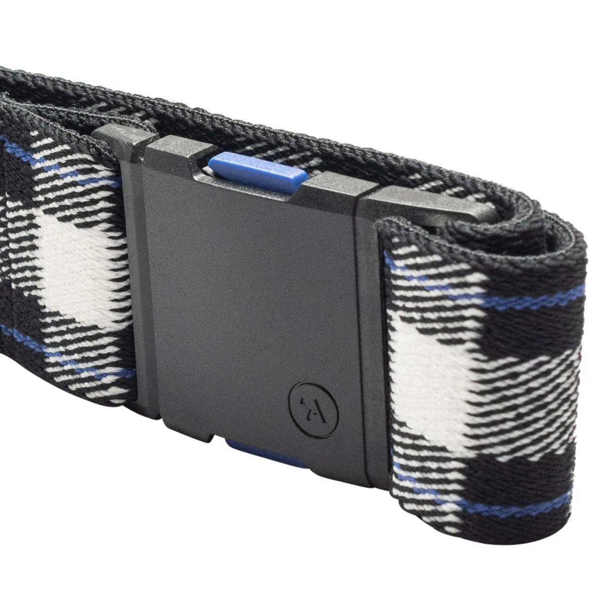 Arcade Plaid Belt - Cobalt/Black