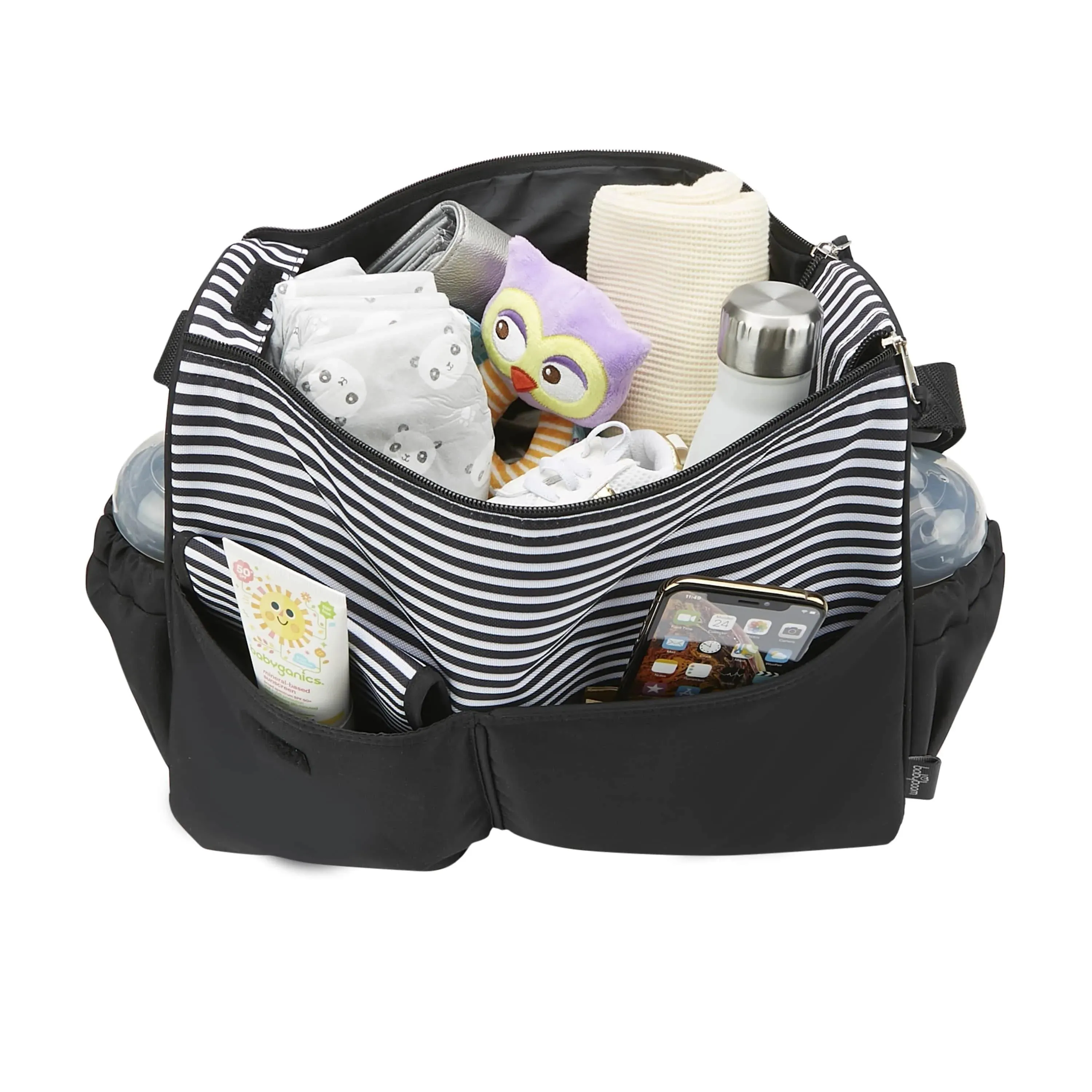 Babyboom Stripes Messenger Diaper Bag