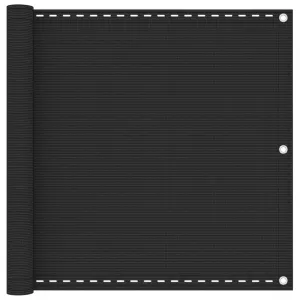 Balcony Screen HDPE 90x400 cm Anthracite