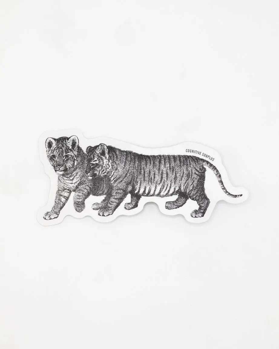 Bengal Tiger Cubs Sticker