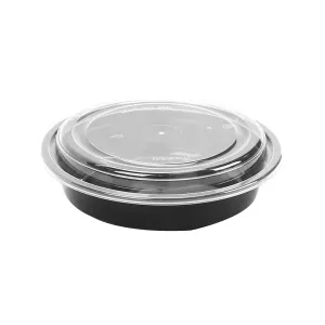 Black Base Round Container 32 Oz 300 Pieces
