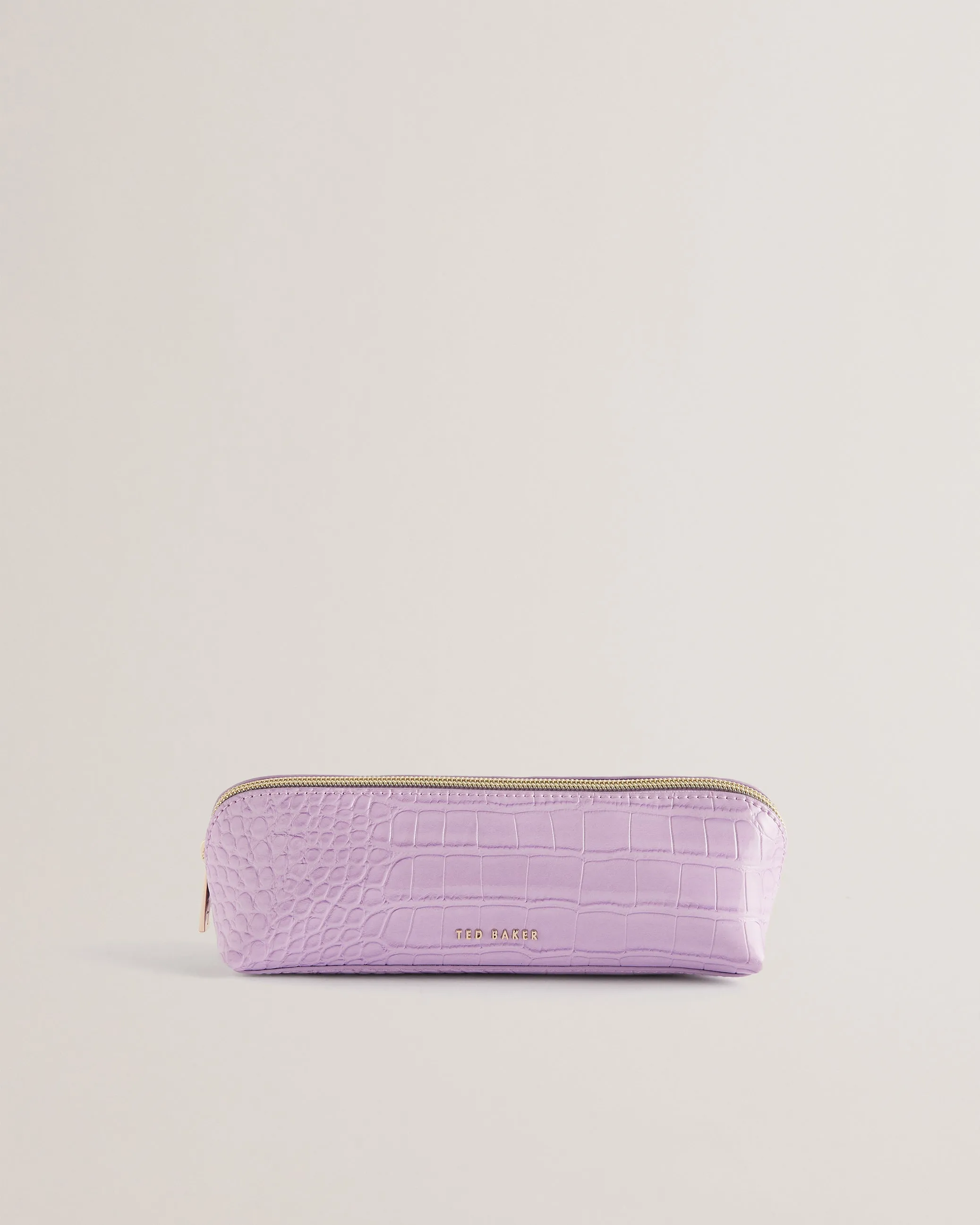 Charlas Imitation Croc Pencil Case Lilac