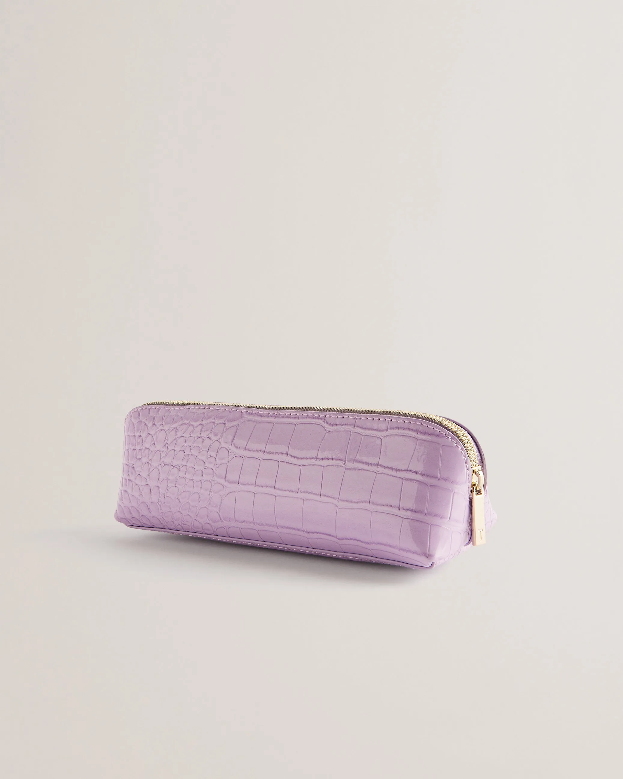 Charlas Imitation Croc Pencil Case Lilac