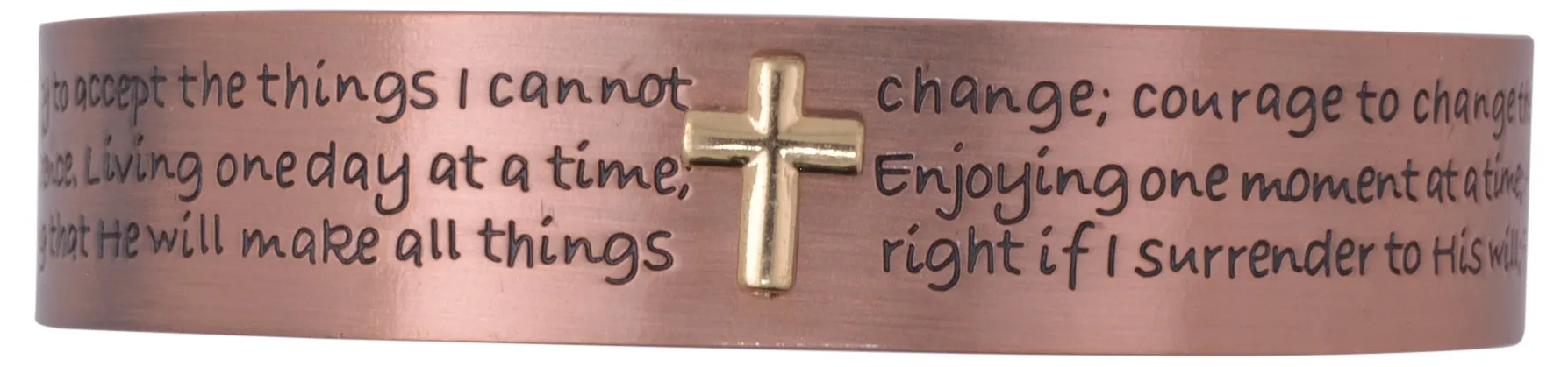 Copper Bracelet Cross Christian Adjustable W/ 6 Powerful Magnet for Joint Pain Relief & Arthritis