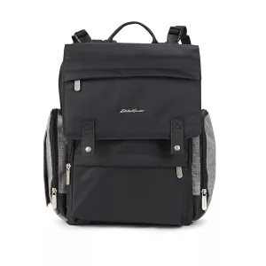 Crosstown Cascade Back Pack Diaper Bag - Black/Gray