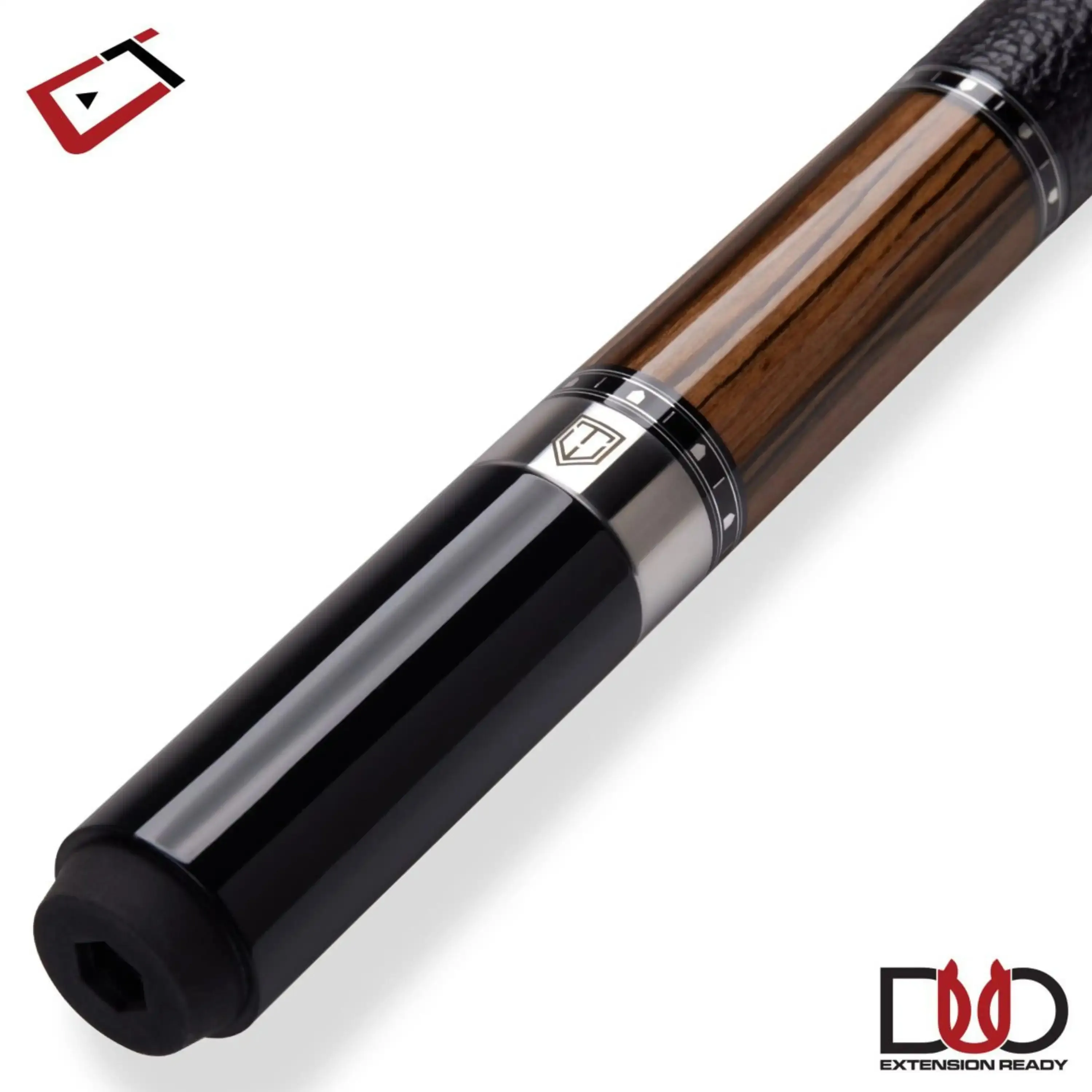 CUETEC CYNERGY TRUEWOOD EBONY II LEATHER WRAP 11.8MM 19OZ