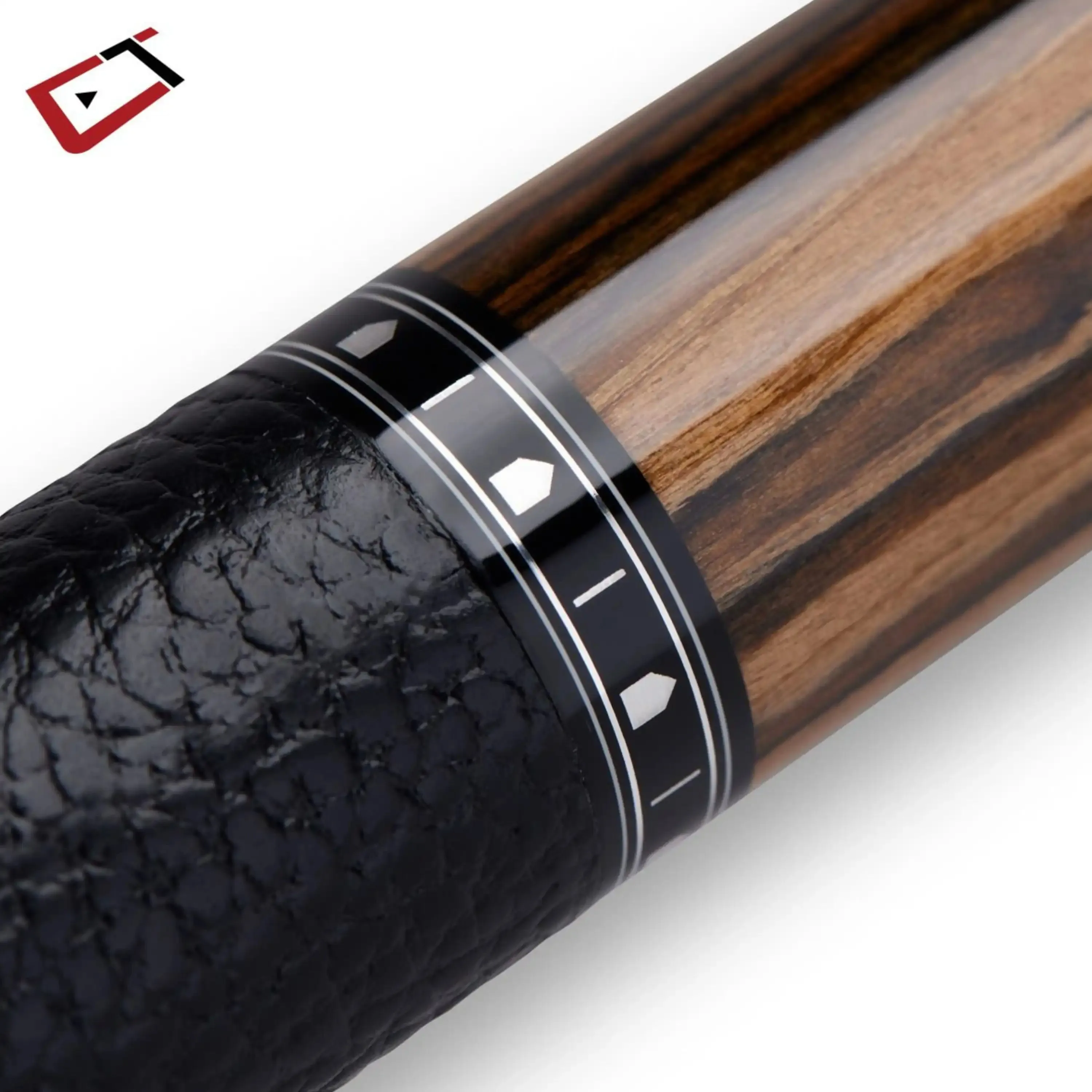 CUETEC CYNERGY TRUEWOOD EBONY II LEATHER WRAP 11.8MM 19OZ