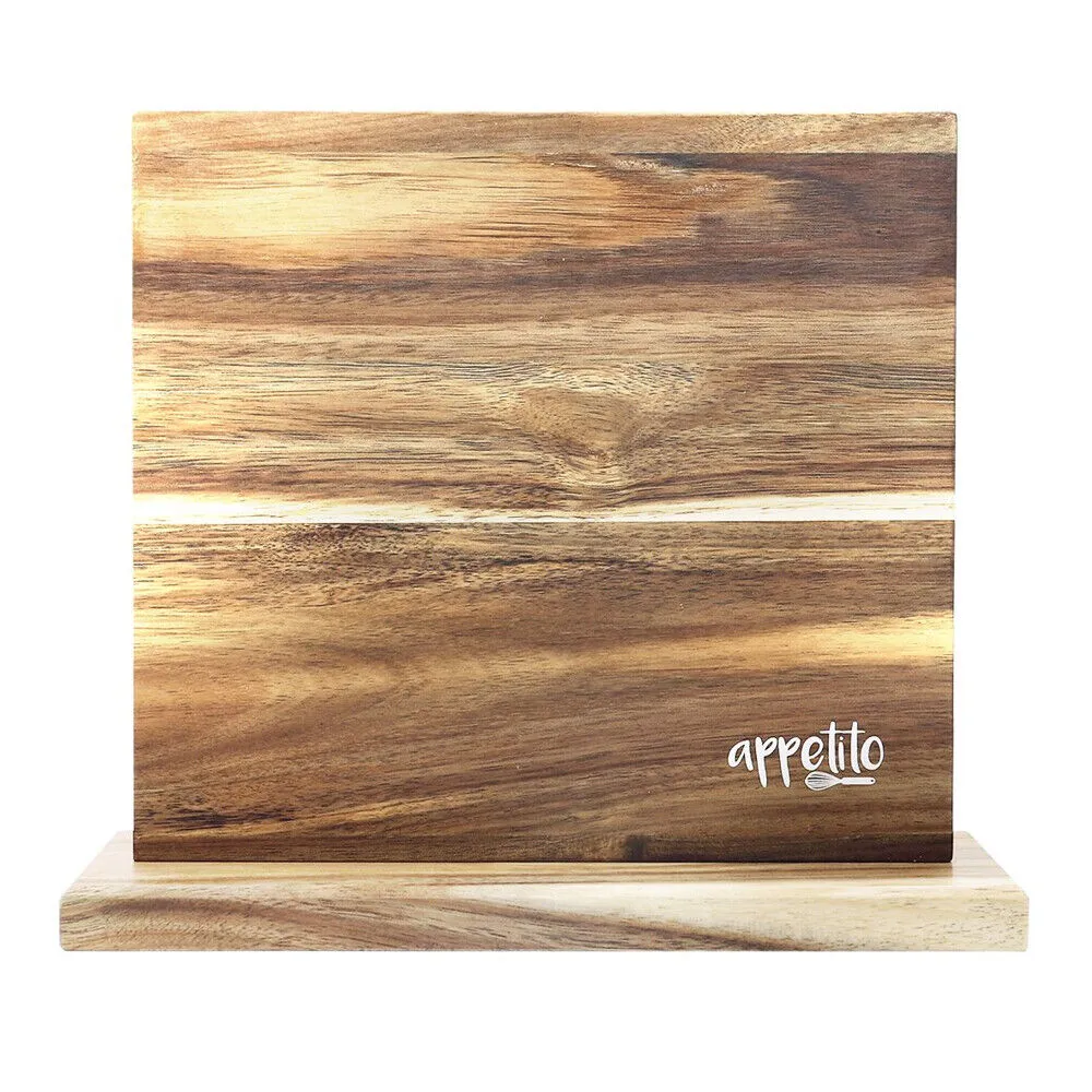 D.line Magnetic Knife Stand Double Sided Bamboo