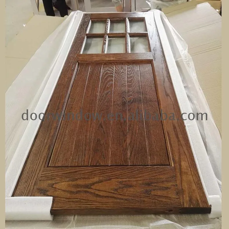 DOORWIN 2021Factory outlet wooden barn doors for sale western sliding glass weatherproof door
