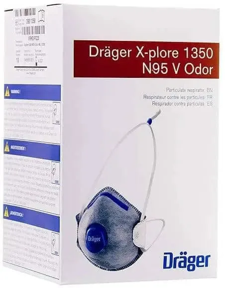 DRAEGER - X-plore 1350 N95 Odor Particulate Respirator Vented (Box of 10)