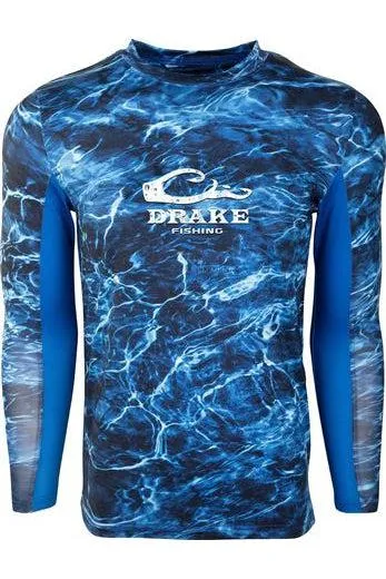 Drake Shield-4 Long Sleeve Mesh Back Crew Neck