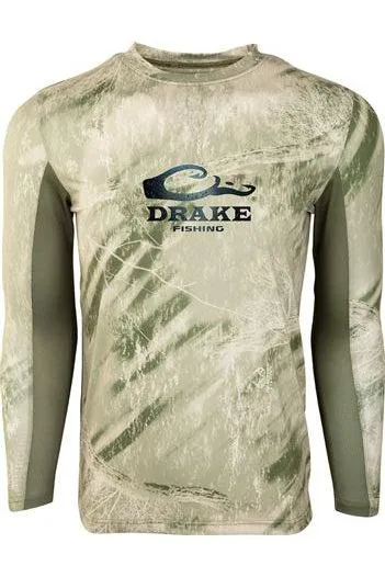 Drake Shield-4 Long Sleeve Mesh Back Crew Neck