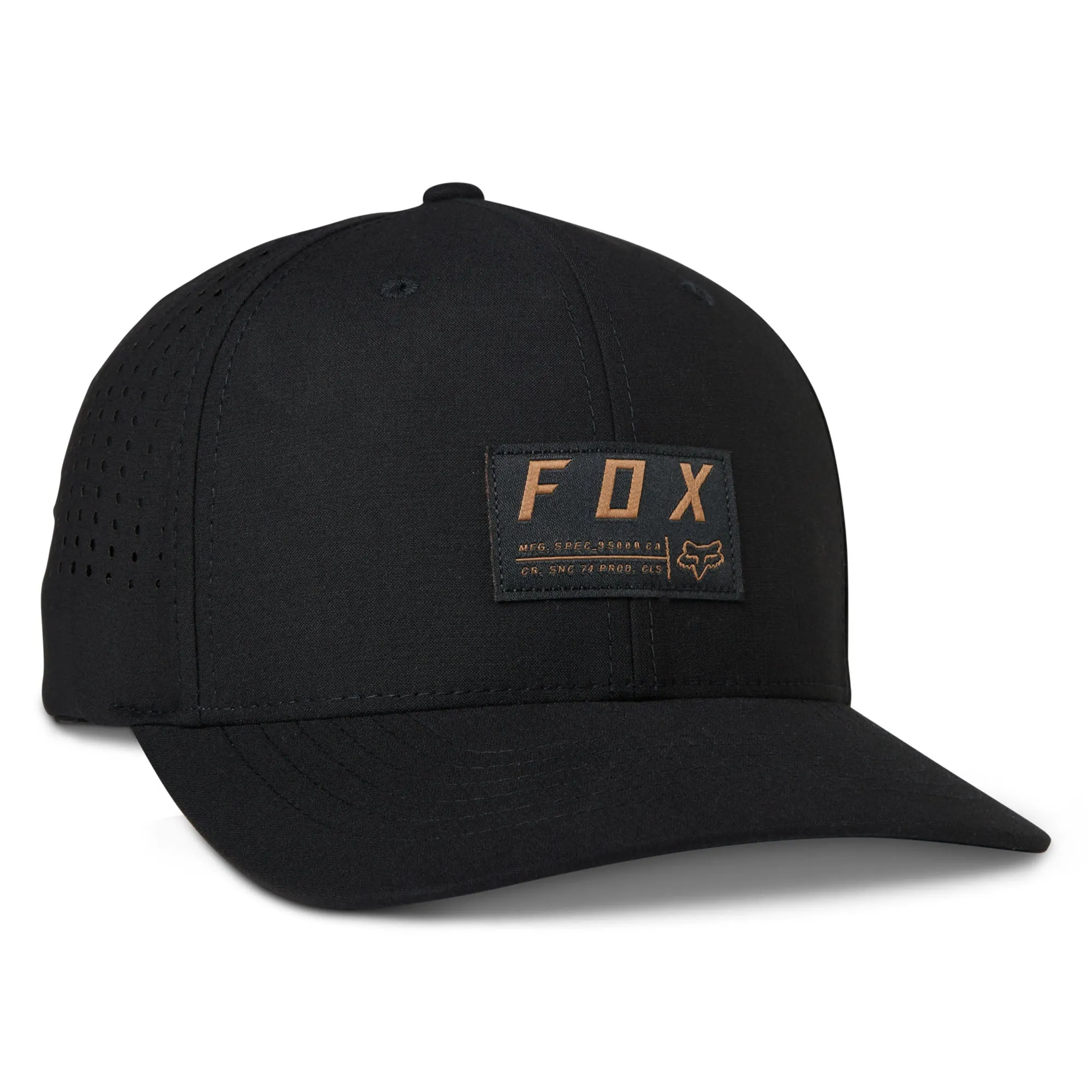 Fox Racing  Non Stop Tech Flexfit Baseball Hat Cap Lightweight Curved Brim Black