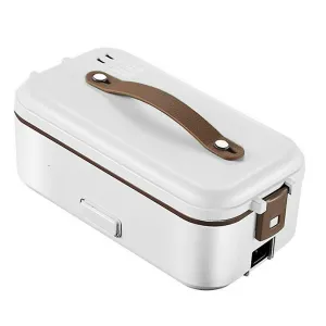 Green 2 Layer Portable Lunch Box Container Electric Heating Insulation Dinnerware Storage Container For Food Fa0497