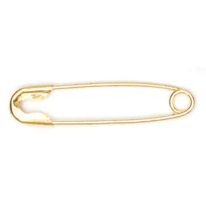 Hemline Safety Pins: Brass: 23mm: 50 Pieces