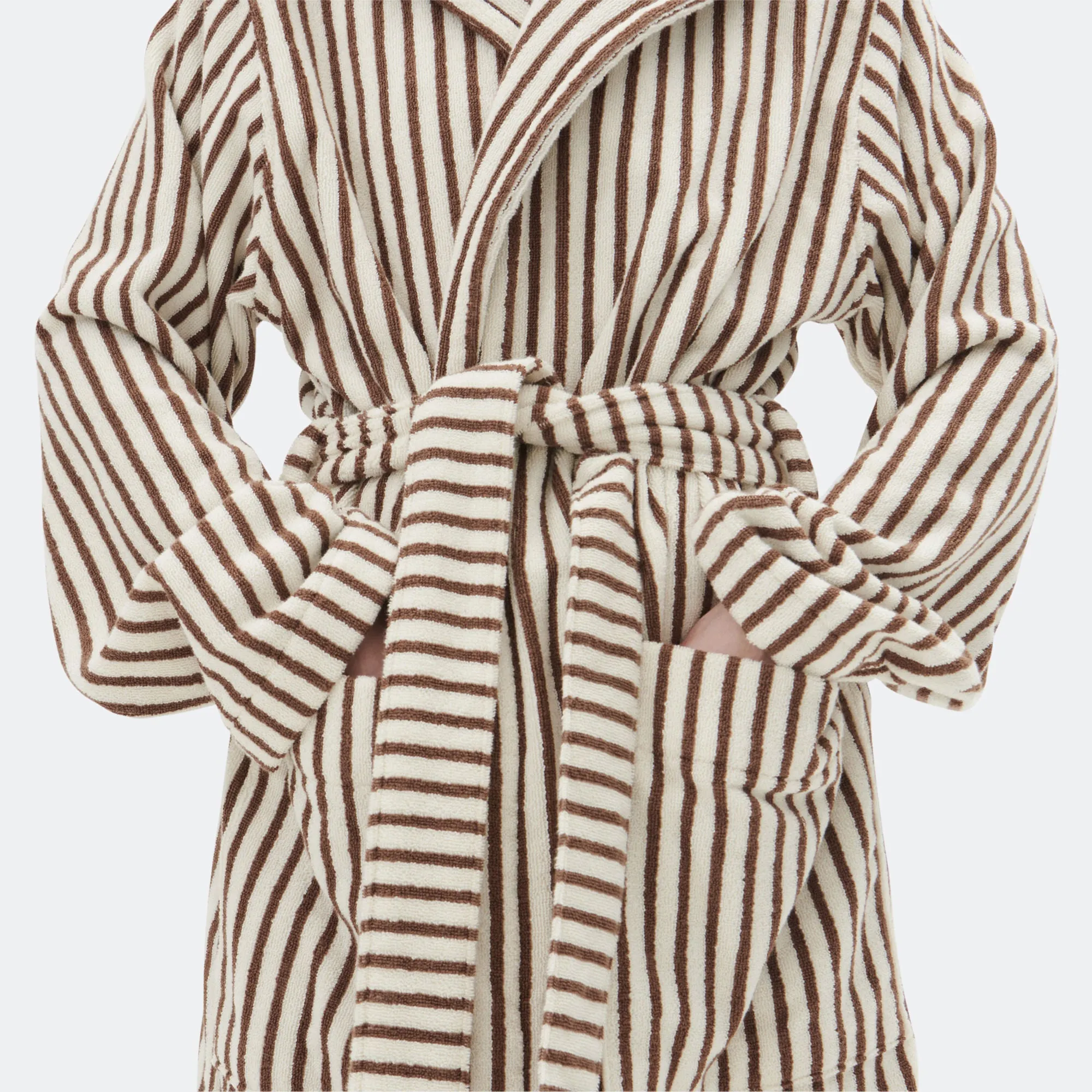 Hooded Bathrobe - Kodiak Stripes