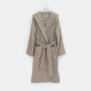 Hooded Bathrobe - Kodiak Stripes