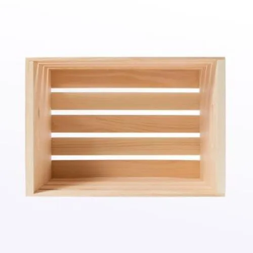 Houseworks 67140 18"L x 12.5" x 9.5"H Large Pallet Wood Crate - Quantity of 5