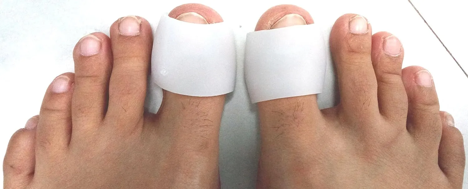 Importikaah All-In-One 100% Gel Toe Cap, Universal Size One Pair, Stretchable, Washable, Reusable