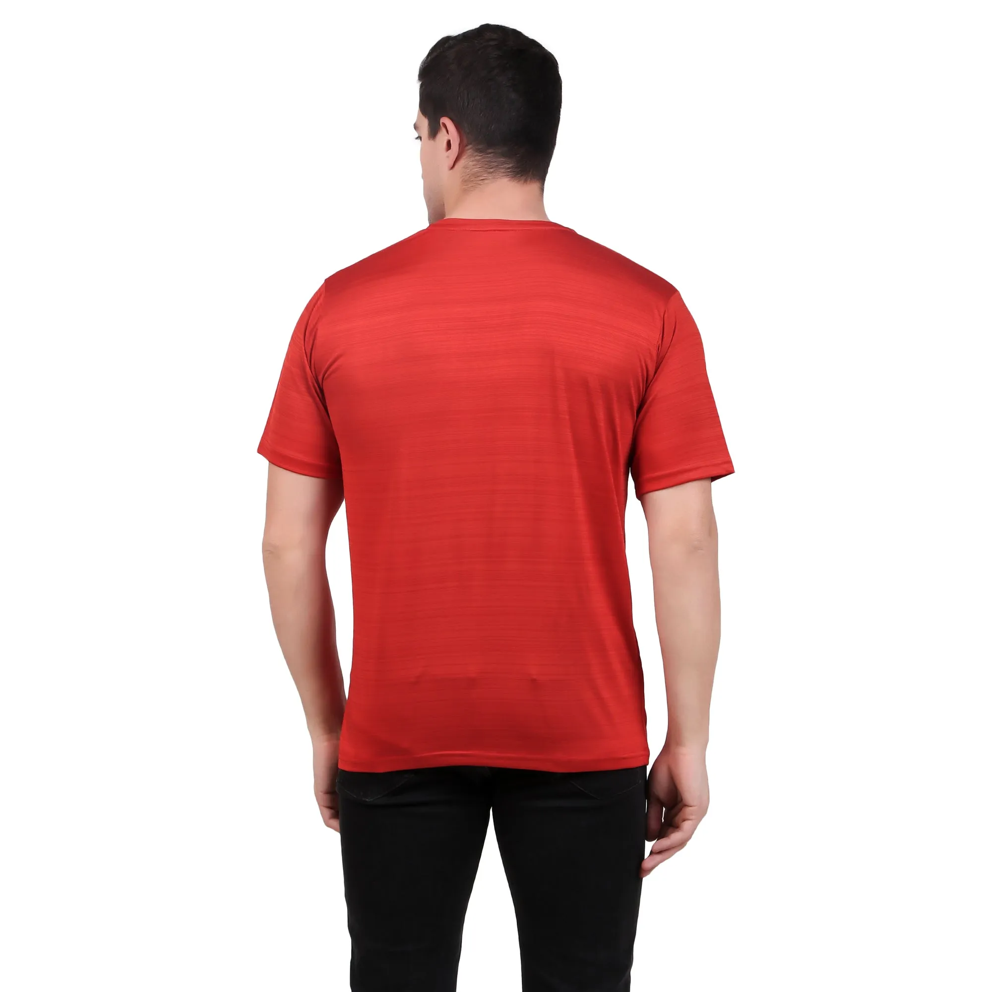 KI Activewear Red Men's Performance T-Shirt - Lightweight, Breathable, and Stylish