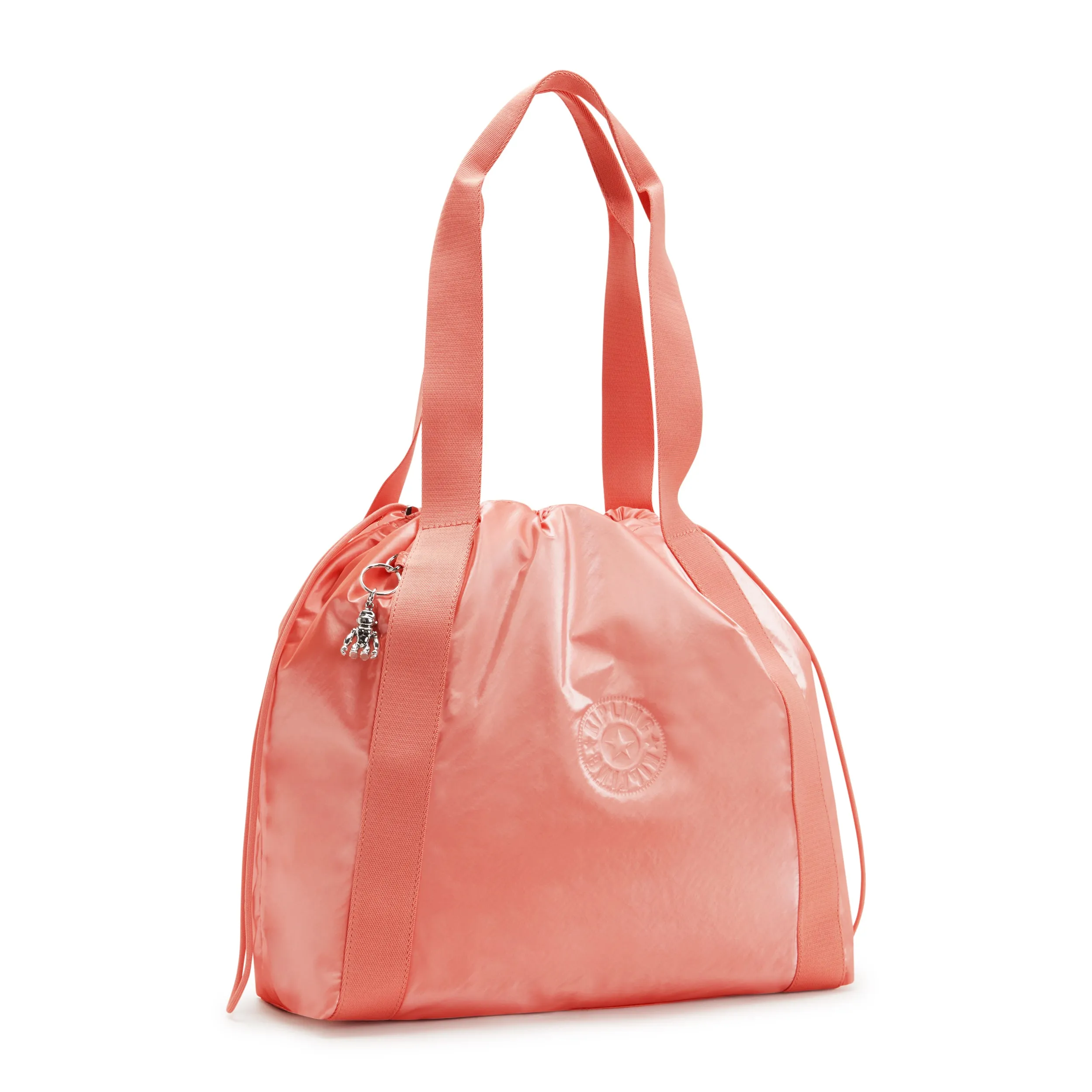 Kipling Elmar Peach Glam Medium Drawstring Tote C2I7270-S7W