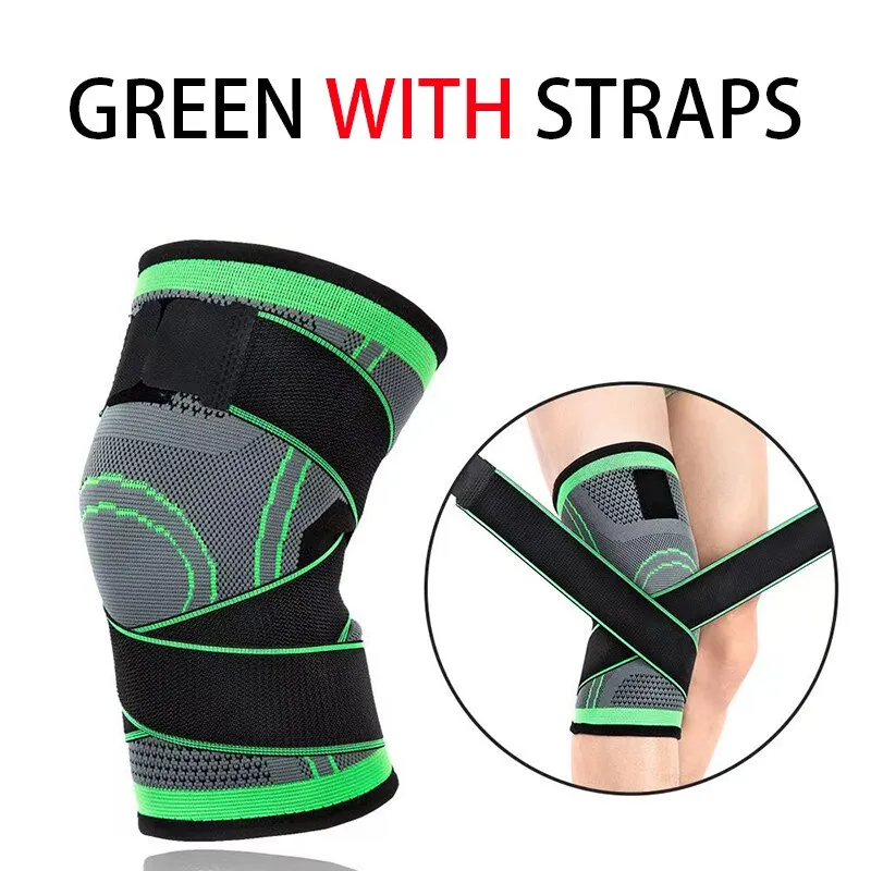 Knee Brace with Adjustable Supporting Strap