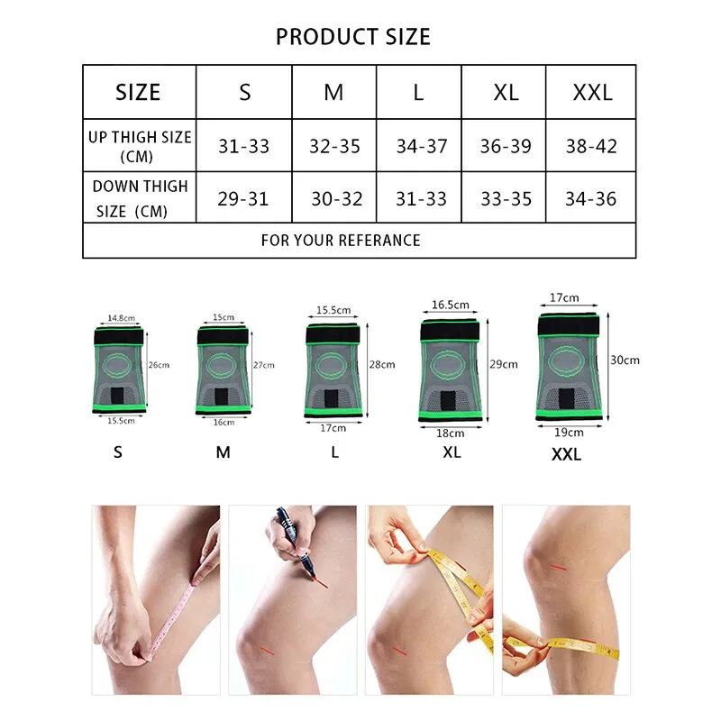 Knee Brace with Adjustable Supporting Strap
