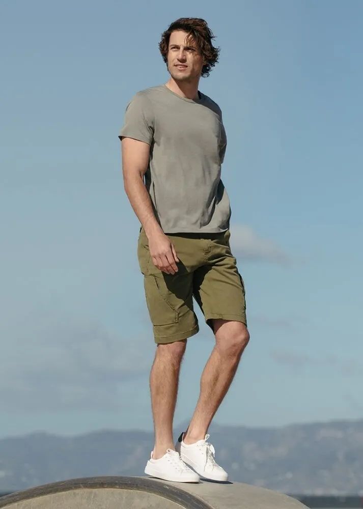 Live Free Adventure Short - Loden Green