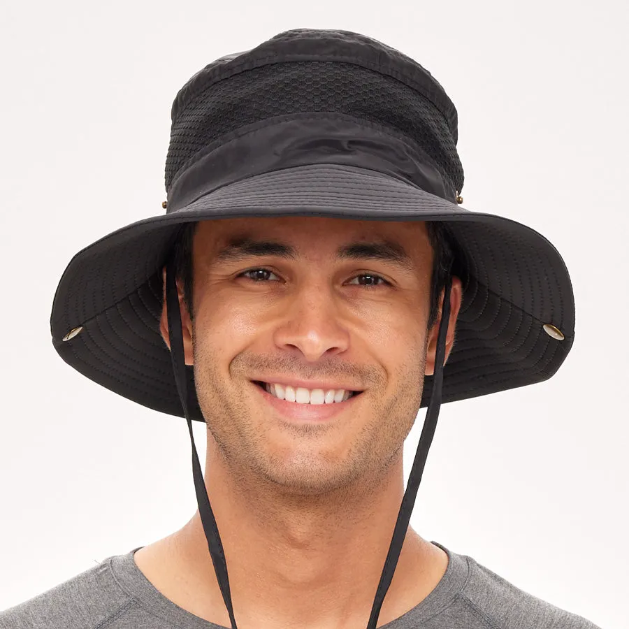 Mens UV Protection Foldable Sun Hat