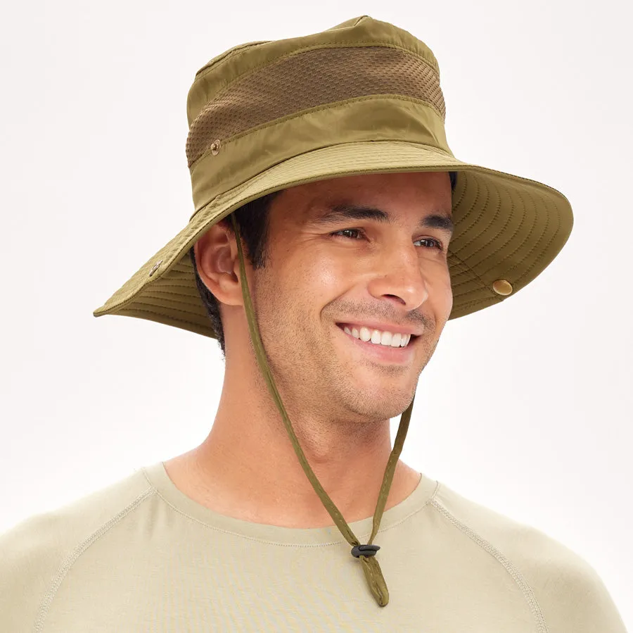 Mens UV Protection Foldable Sun Hat