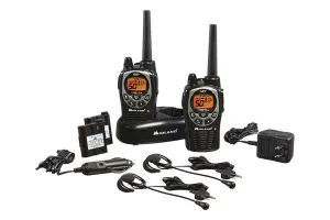 Midland GXT1000VP4 5-Watt AC/12V-Rechargeable GMRS Radio (Pair)
