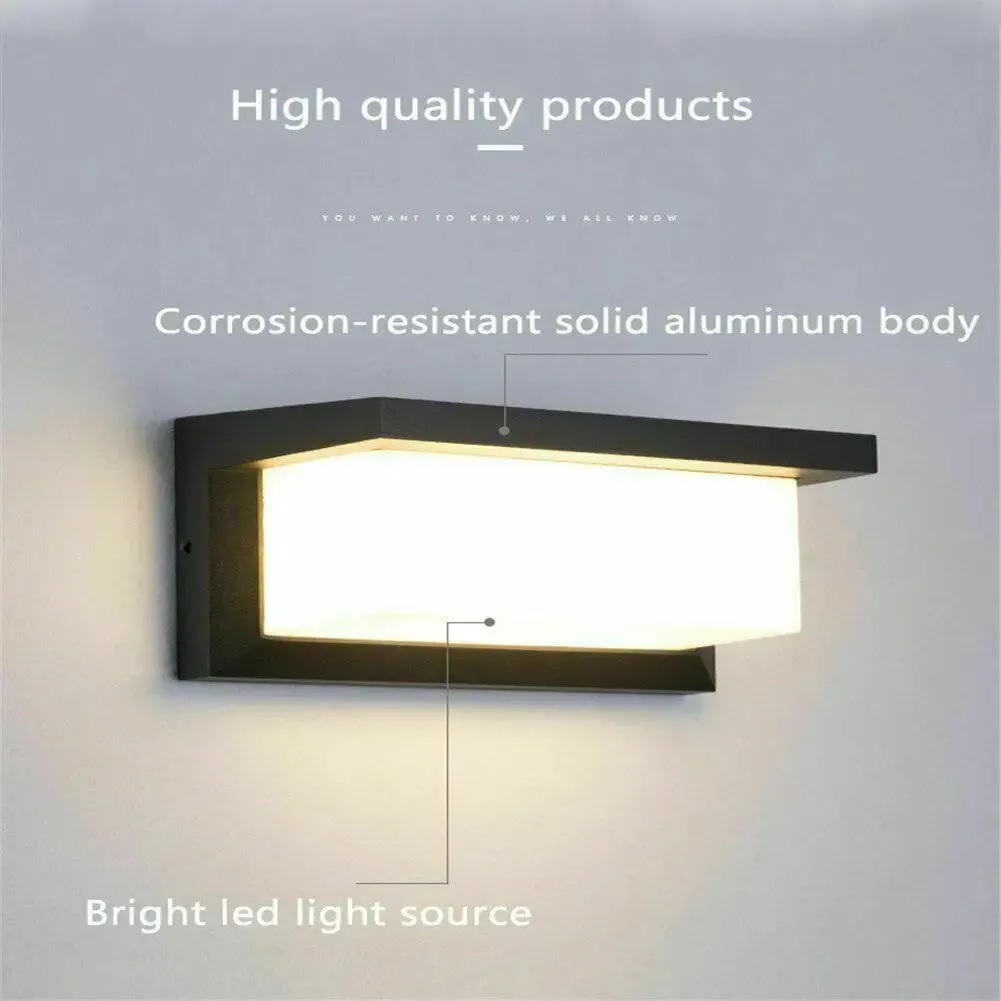 Modern IP65 18W LED Wall Lights Sconce Indoor/Outdoor Garden Down Wall Lamp