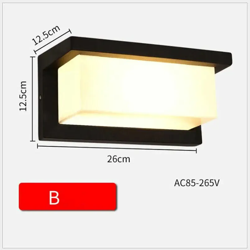 Modern IP65 18W LED Wall Lights Sconce Indoor/Outdoor Garden Down Wall Lamp