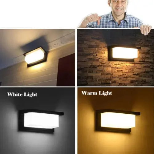 Modern IP65 18W LED Wall Lights Sconce Indoor/Outdoor Garden Down Wall Lamp
