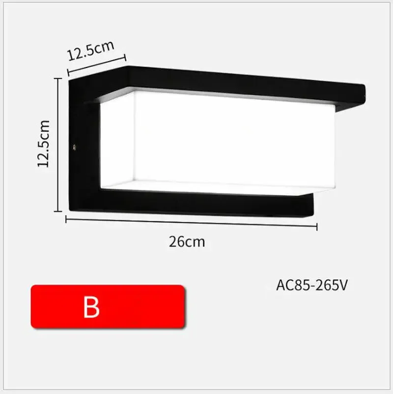 Modern IP65 18W LED Wall Lights Sconce Indoor/Outdoor Garden Down Wall Lamp