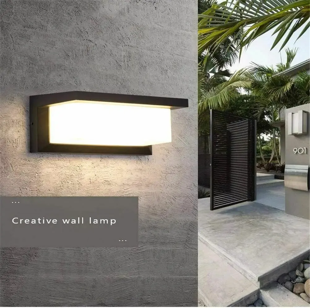 Modern IP65 18W LED Wall Lights Sconce Indoor/Outdoor Garden Down Wall Lamp