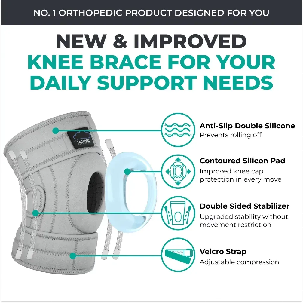 Modvel Adjustable Knee Brace – Enhanced Comfort, Stability, and Support